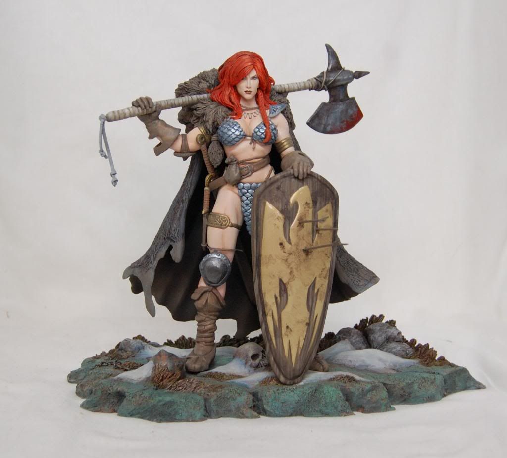 frank cho red sonja statue